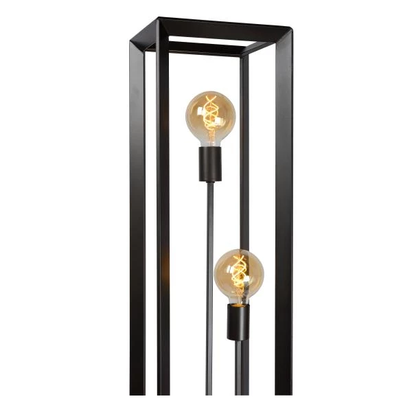 Lucide THOR - Lampadaire - 3xE27 - Fer gris - détail 3